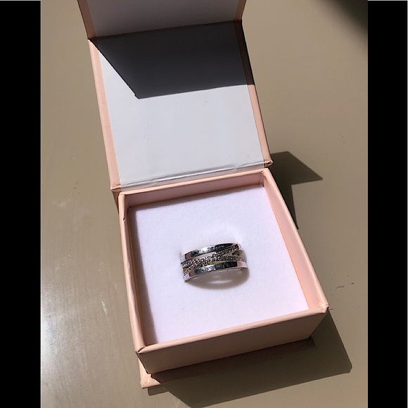 Les Georgettes 🇫🇷 | Liens Ring (8MM) - Silver Finish (Size 52) - Picture 3 of 8